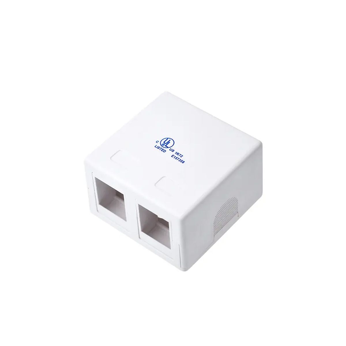 DIXON - Roseta Adosable Dixon 2 Puertos Conectividad Blanco