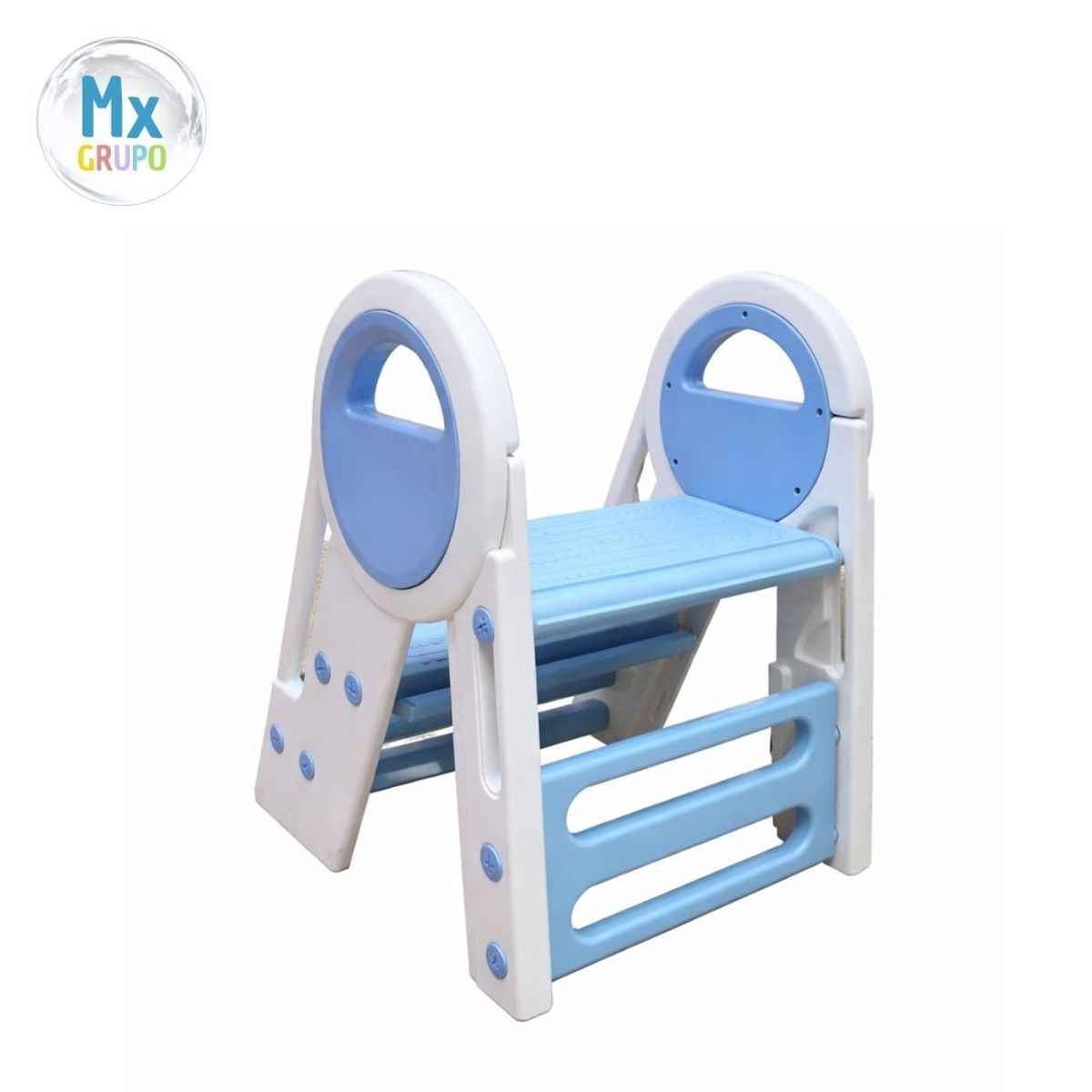 GENERICO - ESCALON PLEGABLE PARA NIÑOS COLOR CELESTE