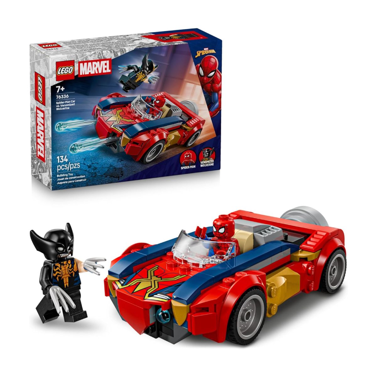 LEGO - LEGO Marvel Spider Man Car vs Venomized Wolverine 76336