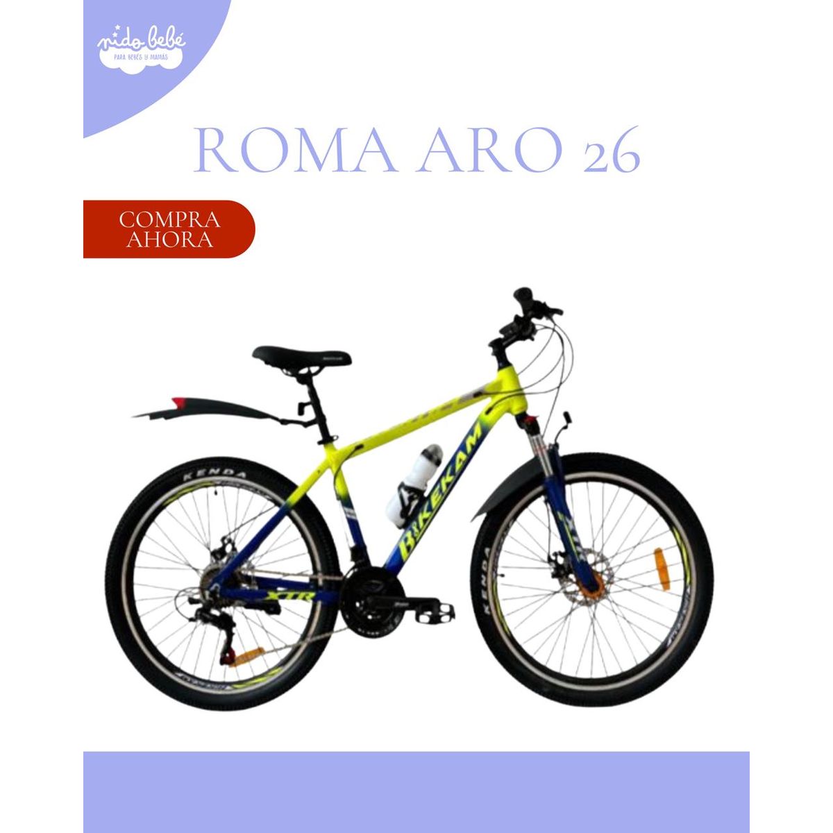 GENERICO - BICICLETA PARA NIÑO «ROMA» ARO 26