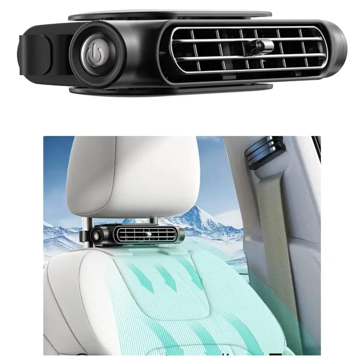 Ventilador De Cuello Usb 3 Velocidades Para Asiento De Auto, marca GENERICO - Foto Principal