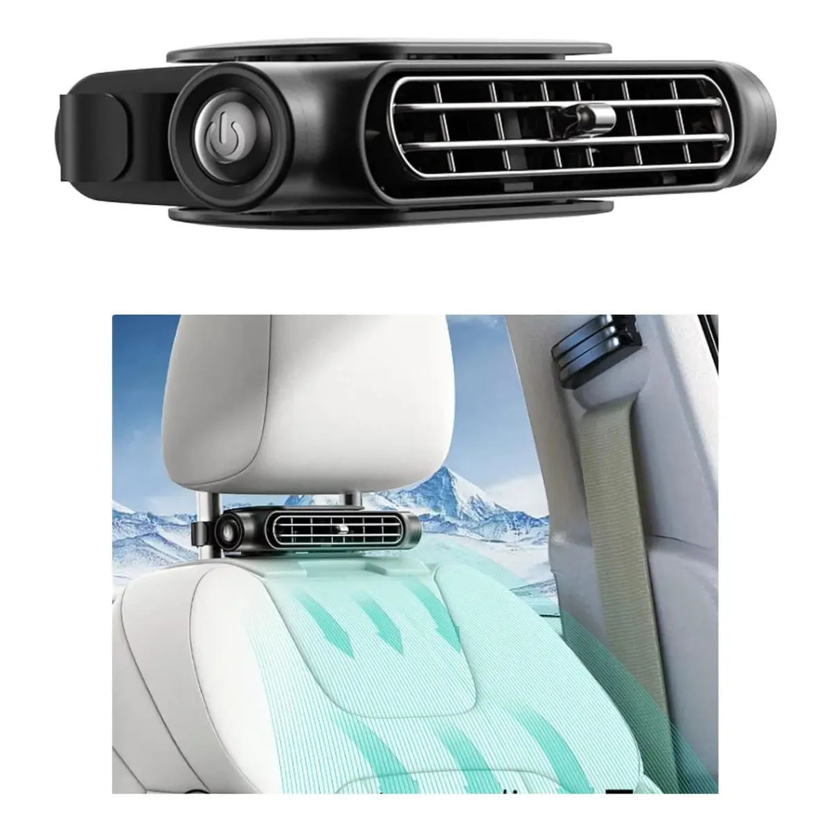 Ventilador De Cuello Usb 3 Velocidades Para Asiento De Auto, marca GENERICO - Foto Principal