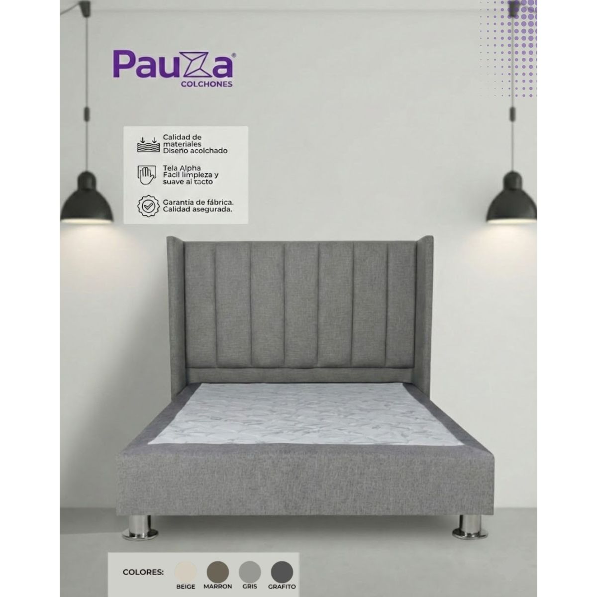 PAUZA - DORMITORIO PREMIUM LINEAL QUEEN