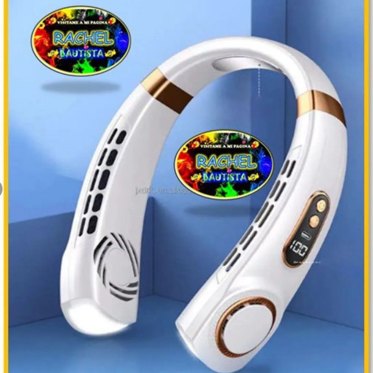 GENERICO - Ventilador portátil del cuello sin aspas  recargable por USB