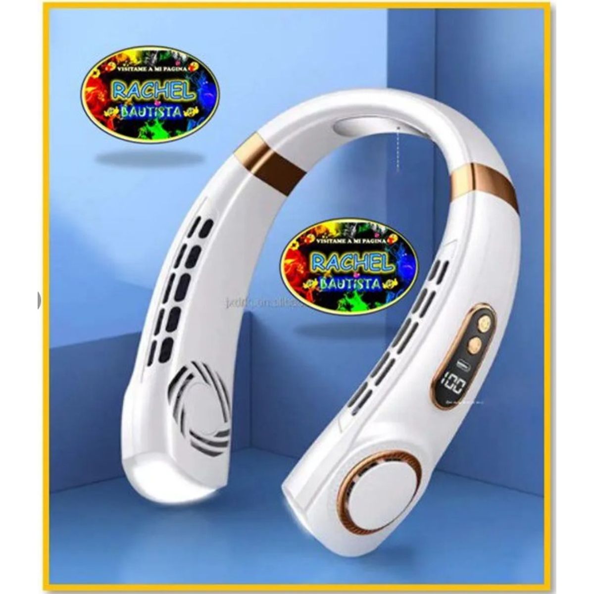 GENERICO - Ventilador portátil del cuello sin aspas  recargable por USB