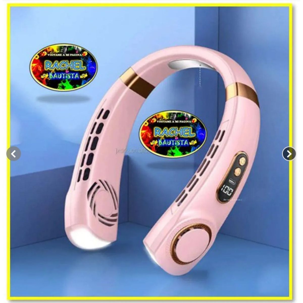 GENERICO - Ventilador portátil del cuello sin aspas  recargable por USB