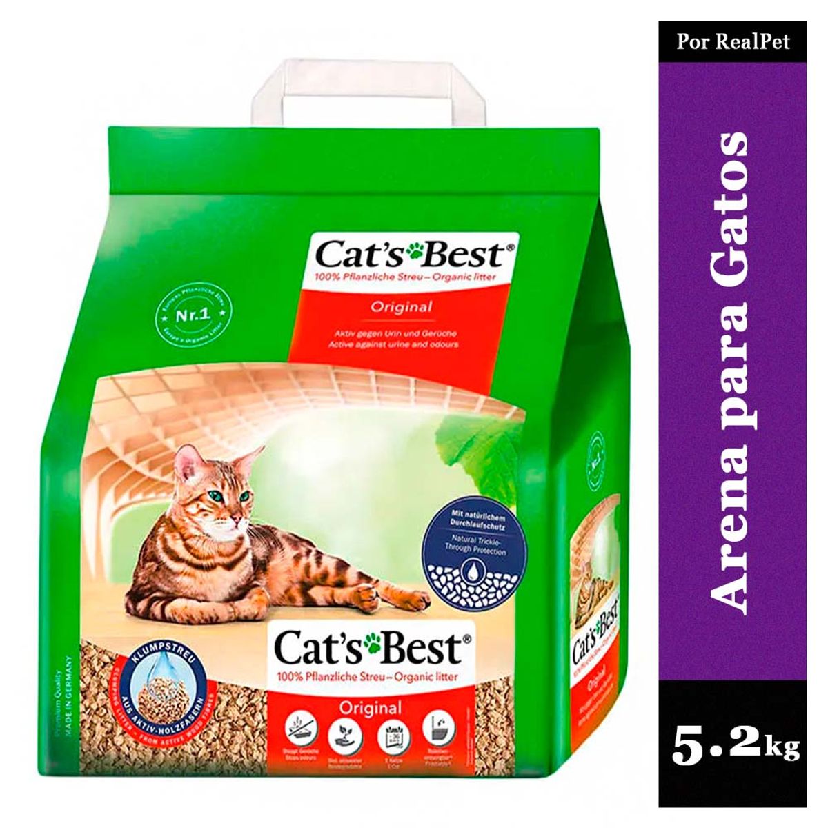 CATS BEST - Arena para Gatos Cats Best Original 520 kg