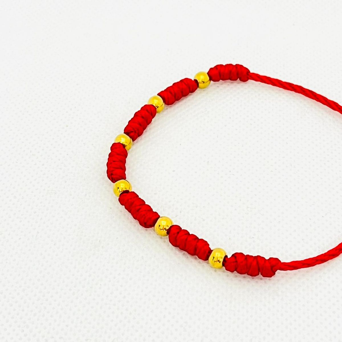 GENERICO - Pulsera Colección 7 Nudos con Billas - Hilo grueso