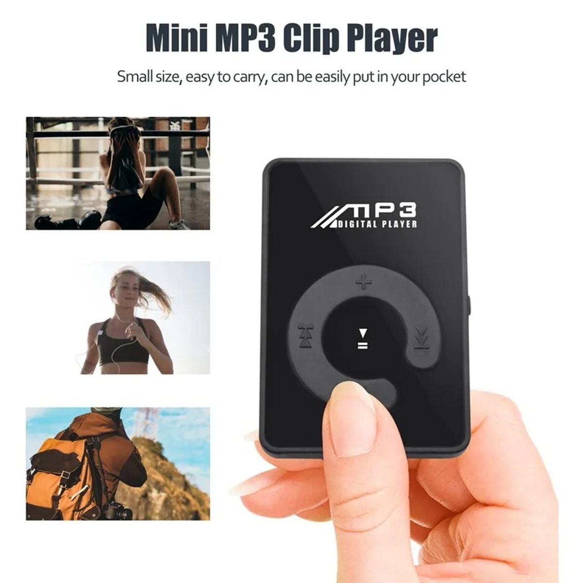 GENERICO - Reproductor MP3 Clip Deportivo Soporta Micro SD hasta 32GB