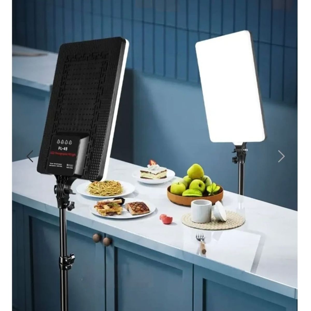 GENERICO - Panel LED Profesional PL-48 con Trípode y Control Remoto