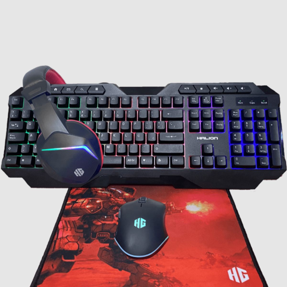 HALION - Combo Gamer MERCURY HA-404C 4 EN 1 HALION