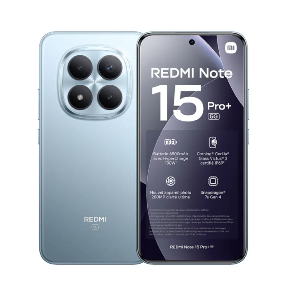 XIAOMI - REDMI NOTE 15 PRO PLUS  5G  8GB+256GB GLACIER BLUE