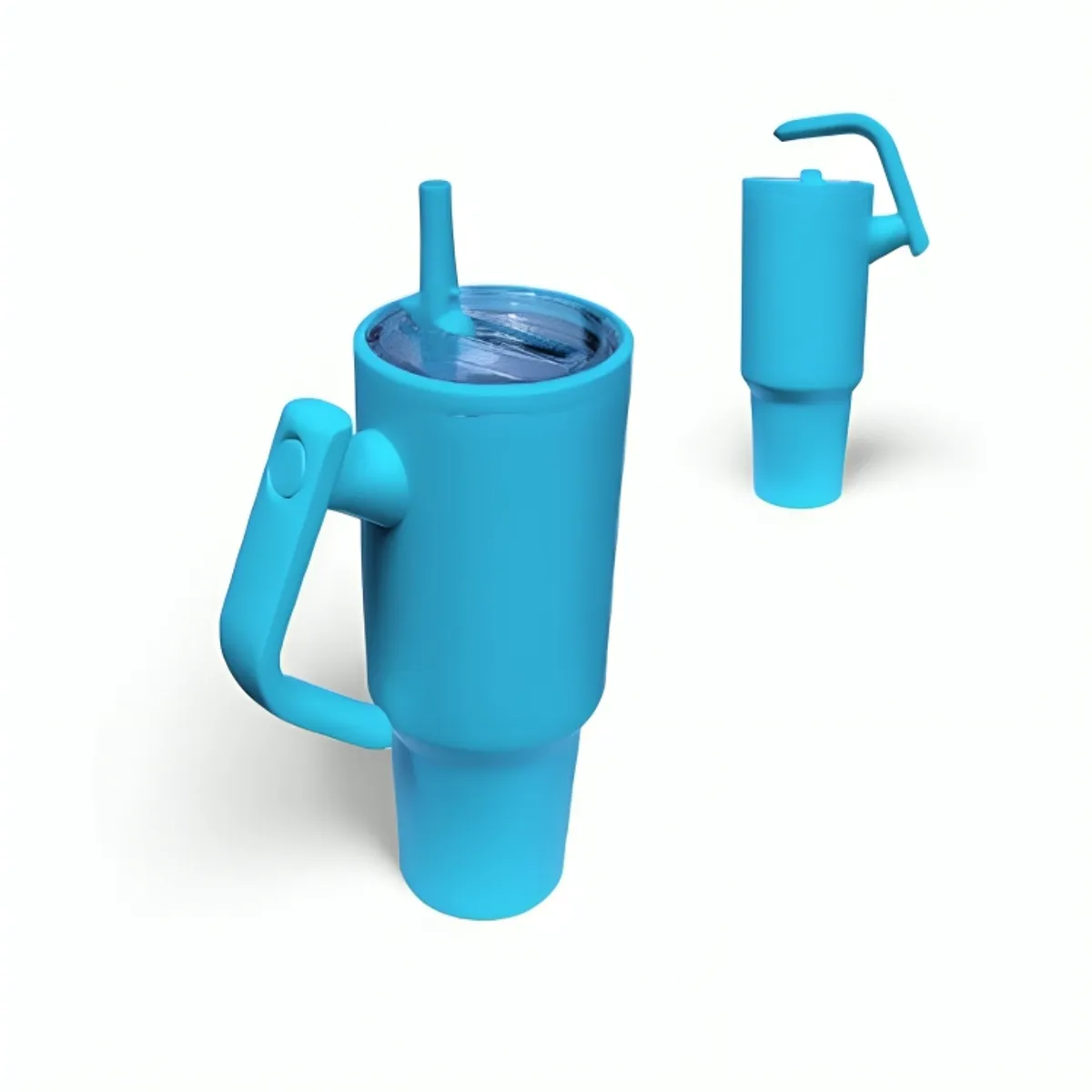 GENERICO - Termo Tomatodo de Acero Inoxidable 1200 ml con Asa Giratoria Tapa Hermética Transparente