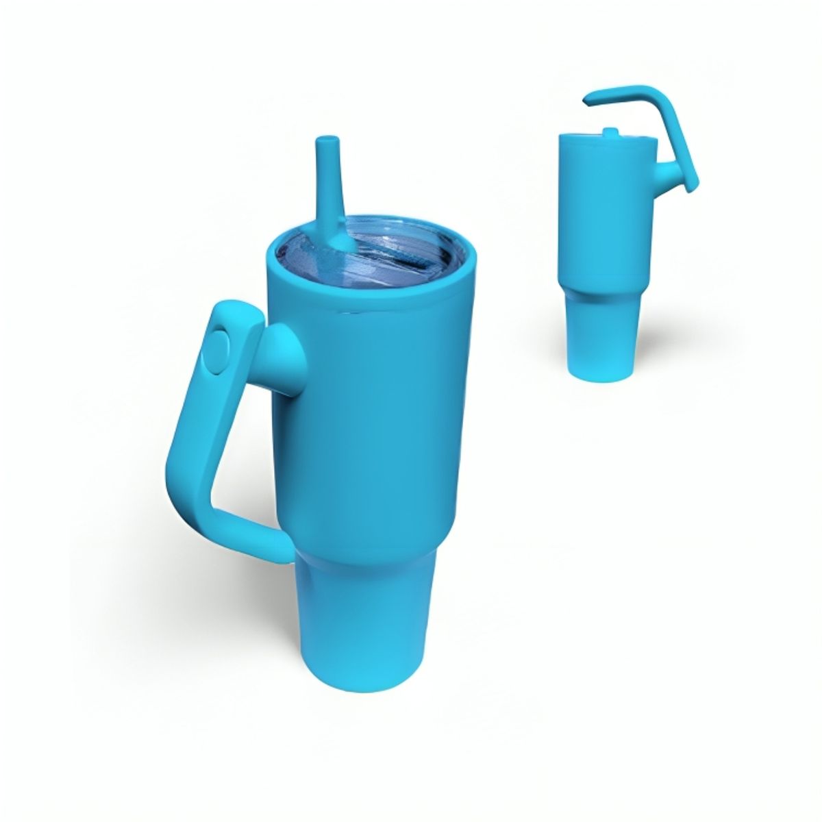 GENERICO - Termo Tomatodo de Acero Inoxidable 1200 ml con Asa Giratoria Tapa Hermética Transparente