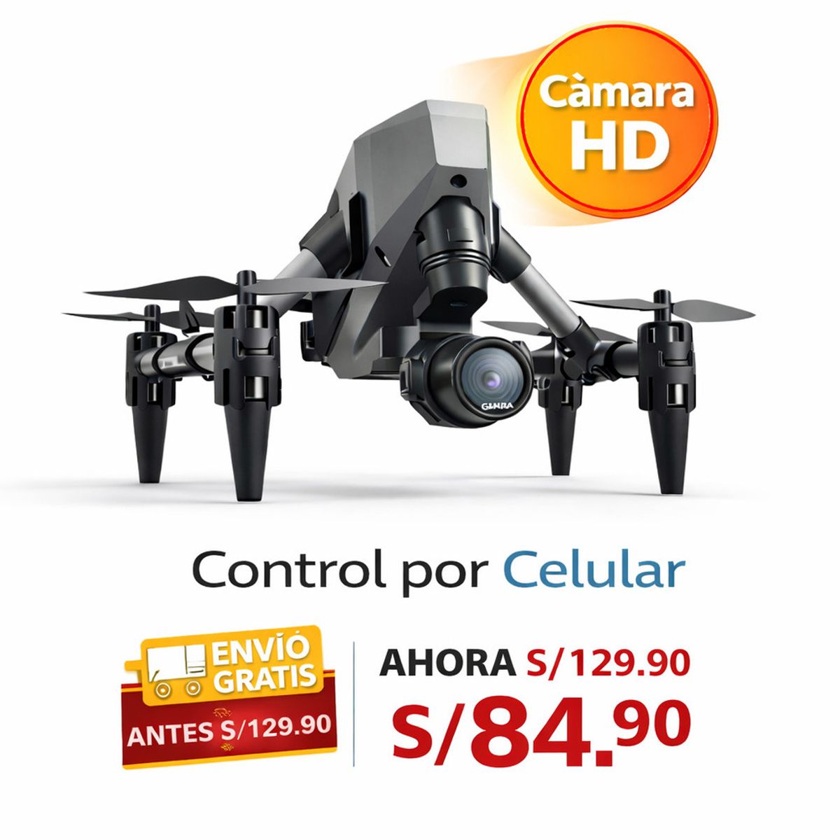 GENERICO - Mini Dron XD1 con Cámara HD  Plegable y Fácil de Volar para Principiantes