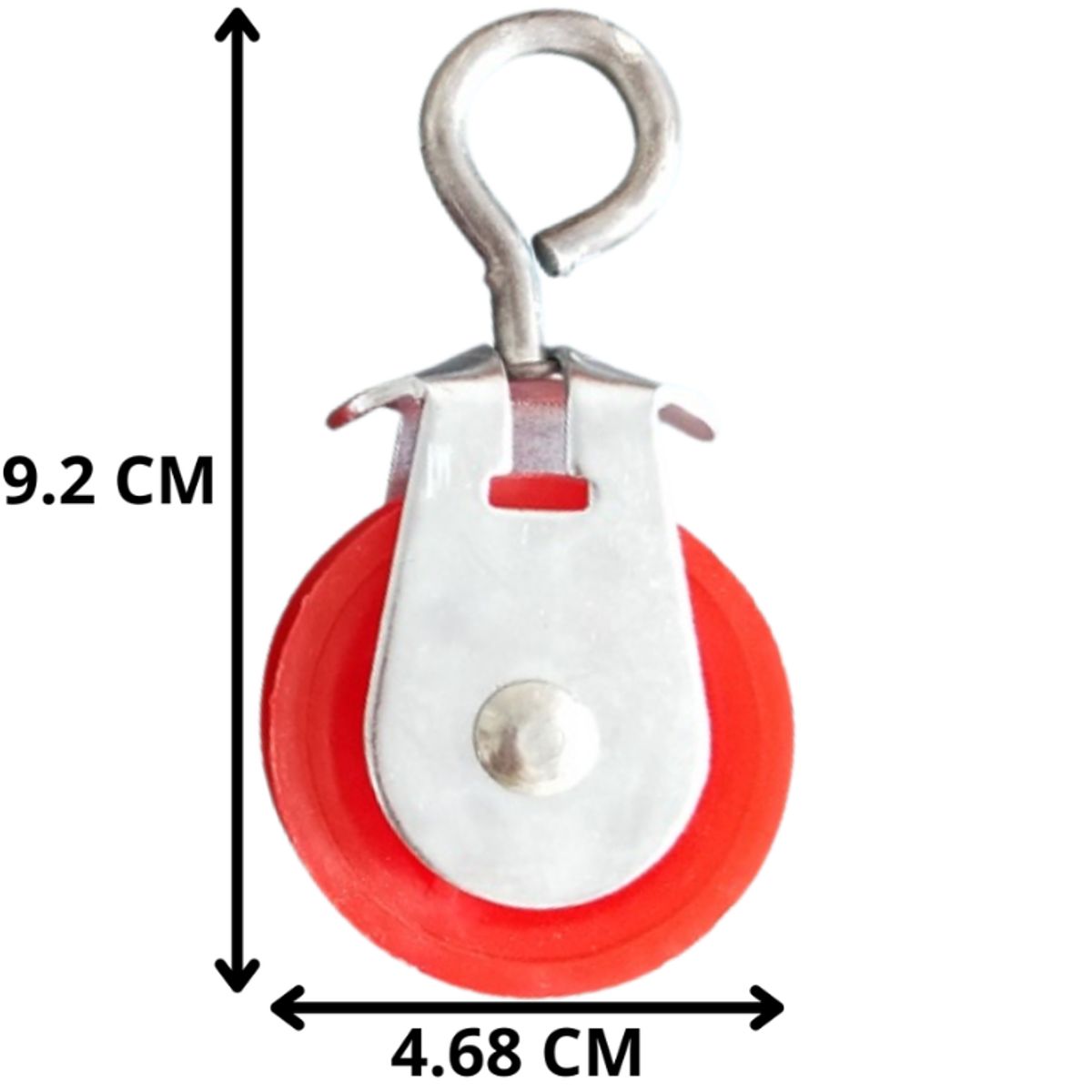 GENERICO - Pack de 3 Poleas Reforzadas de 1 ¾” – Metal Galvanizado