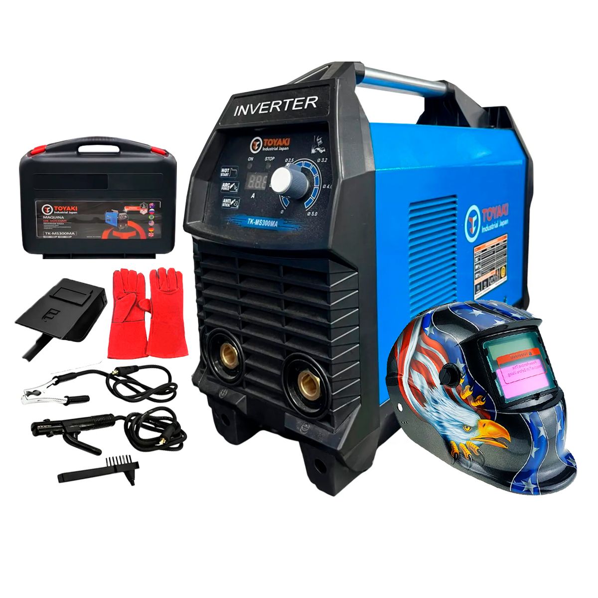 TOYAKI - Máquina de Soldar 300A TOYAKI + Maleta + Máscara Fotosensible