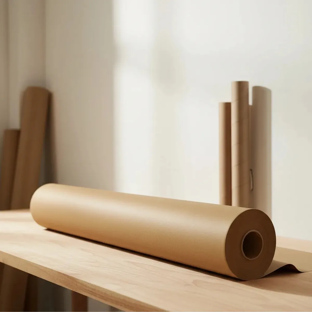 GENERICO - Rollo papel kraft 50g 90cm de ancho x 100 metros de largo