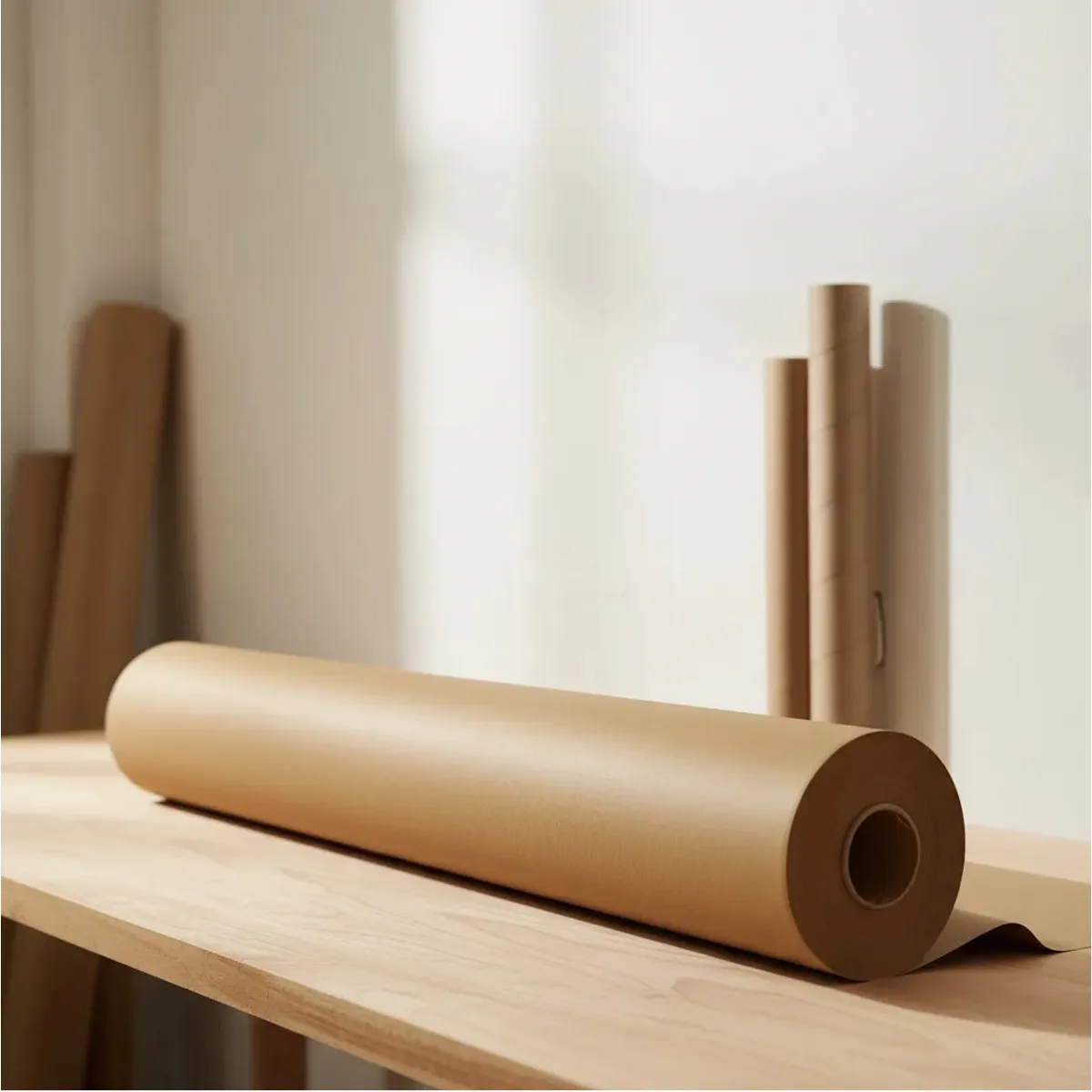 GENERICO - Rollo papel kraft 50g 90cm de ancho x 100 metros de largo