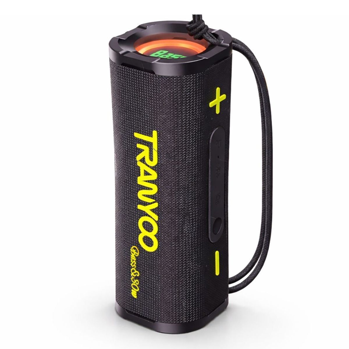 TRANYOO - Parlante Bluetooth Portátil 30W Potente con Luces RGB Graves Reforzados TWS y Manos Libres