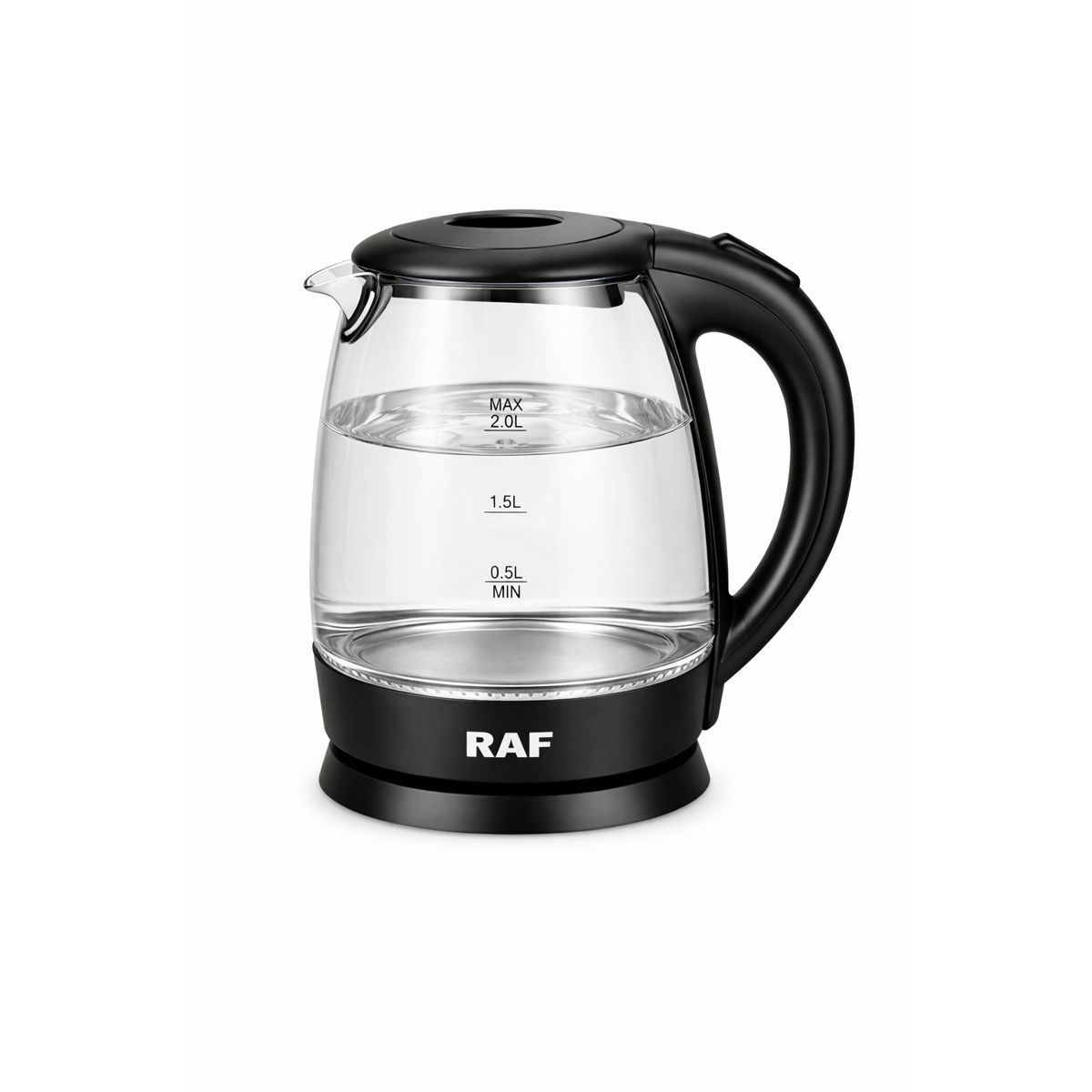 RAFF - Hervidor Eléctrico RAF de Vidrio 2L 1500W con Apagado Automático