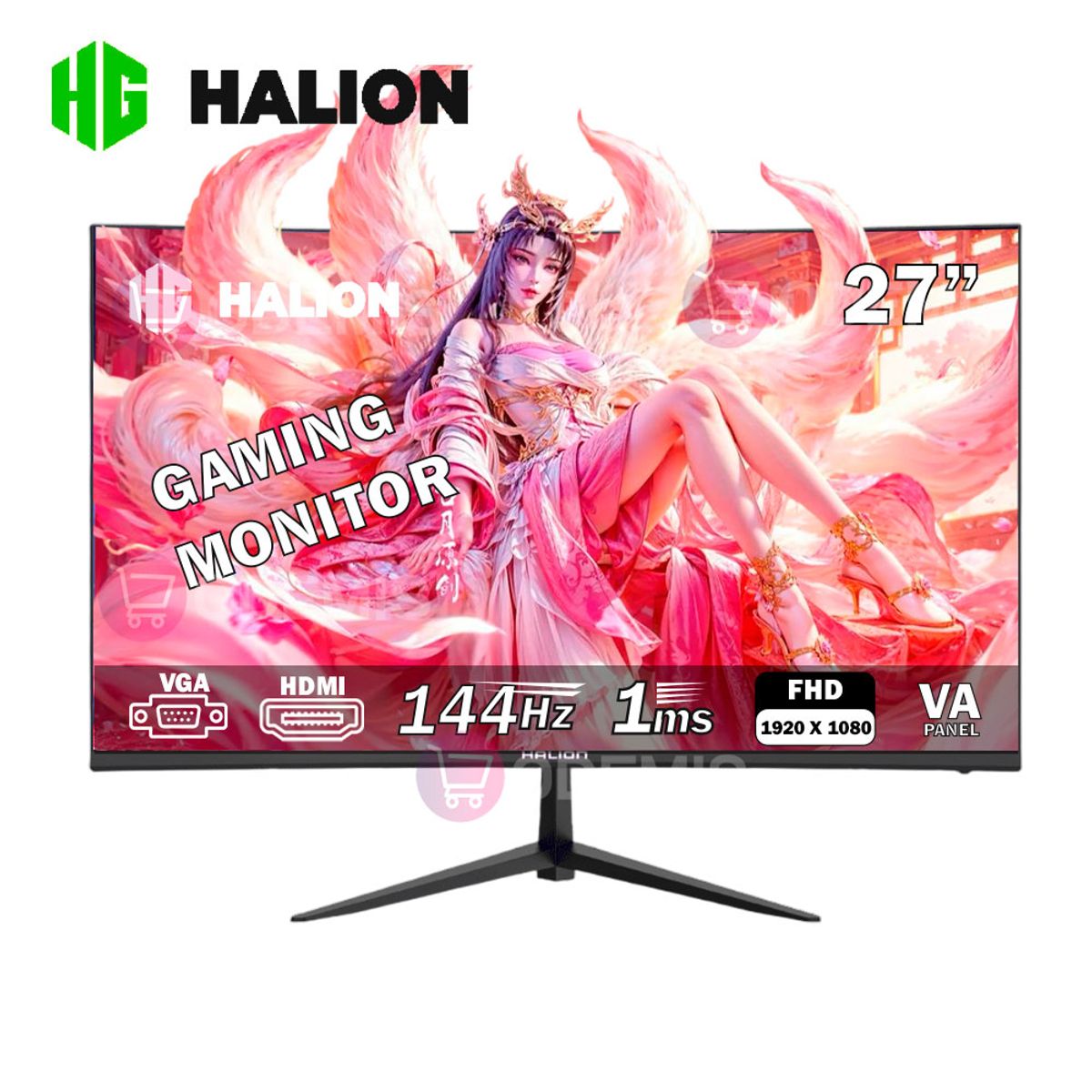 HALION - Monitor Halion Gaming HS 2703FC, 27" VA, Full HD 1920 x 1080, 144Hz, 1ms, HDMI
