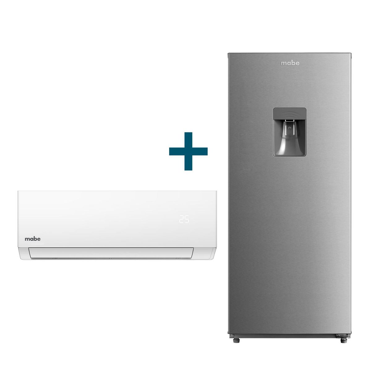 MABE - Combo Refrigerador Frost 187L +Aire Acondicionado 9000BTU Mabe