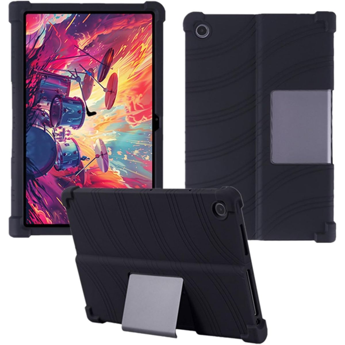 FUNDAANTIGOLPES - Funda de Silicona para Tablet Lenovo TAB PLUS 11,5" 2024 TB351FU NEGRO