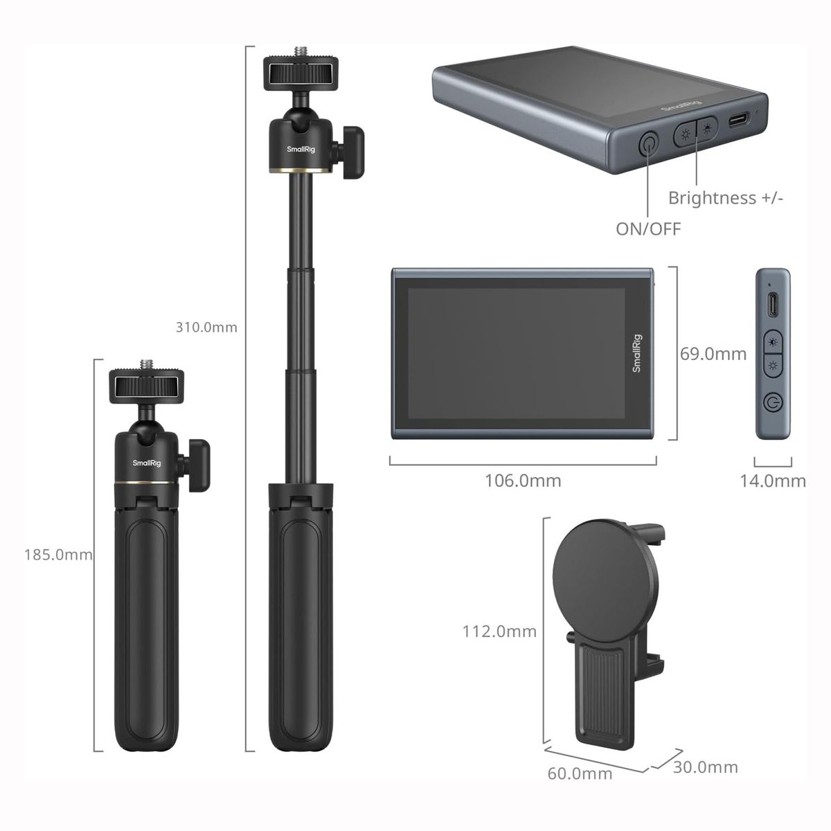 GENERICO - SmallRig Monitor de Pantalla para Vlog de Teléfono Selfie