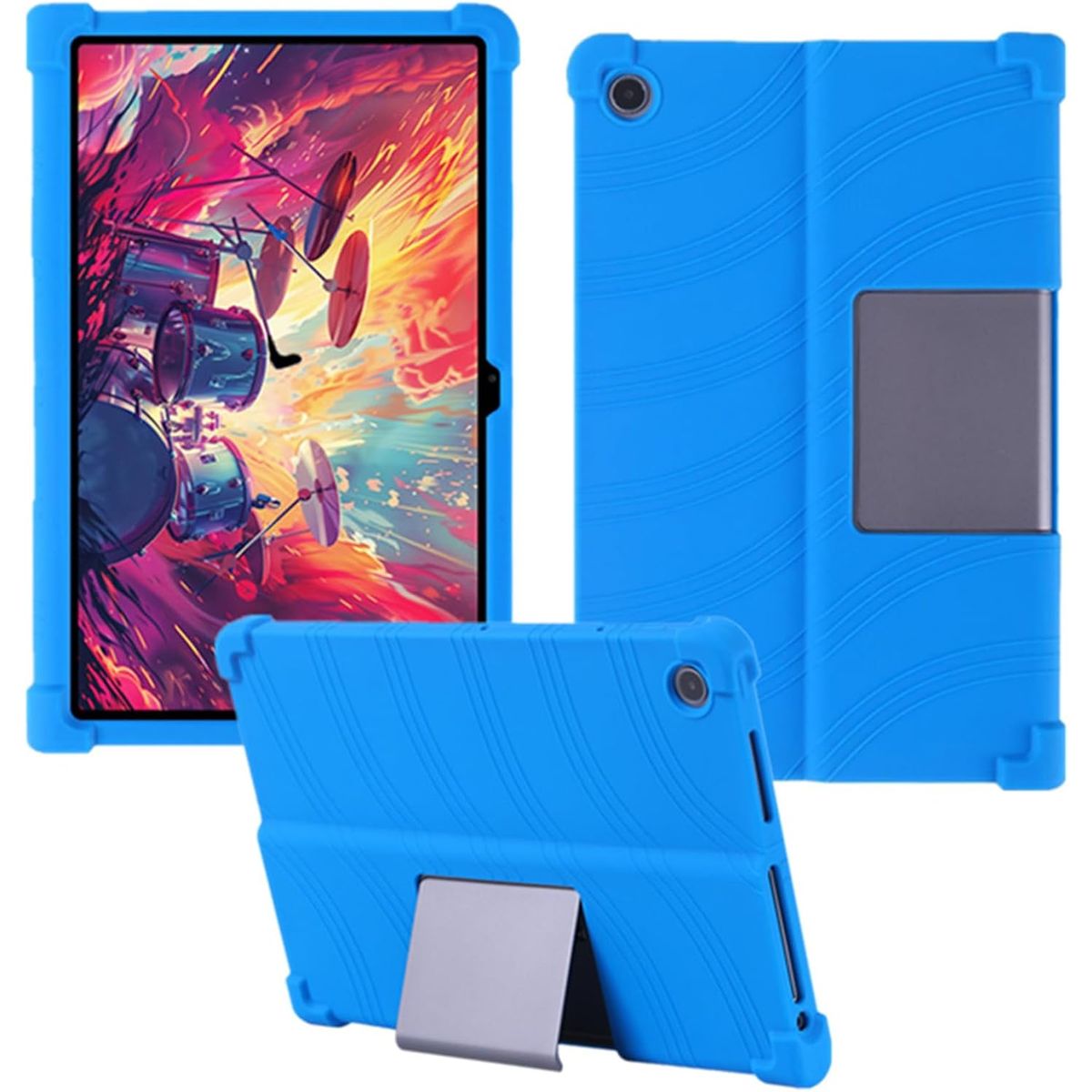 FUNDAANTIGOLPES - Funda de Silicona para Tablet Lenovo TAB PLUS 11,5" 2024 TB351FU AZUL