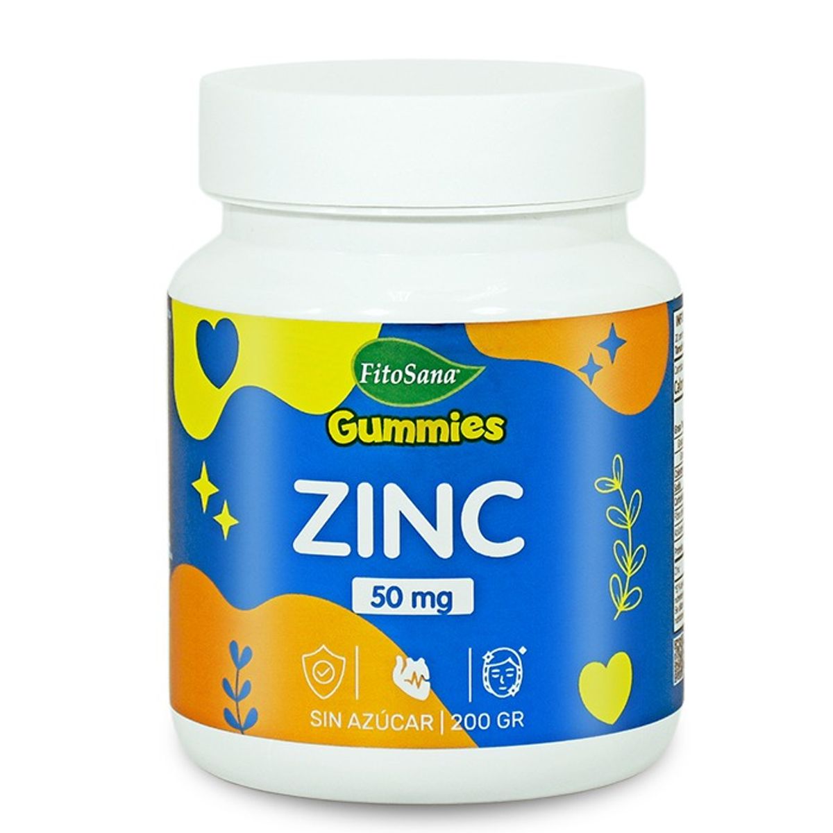 FITOSANA - GUMMIES ZINC 50 MG FITOSANA - GOMITAS FUNCIONALES CON ZINC SABOR A COLA NEGRA 200G