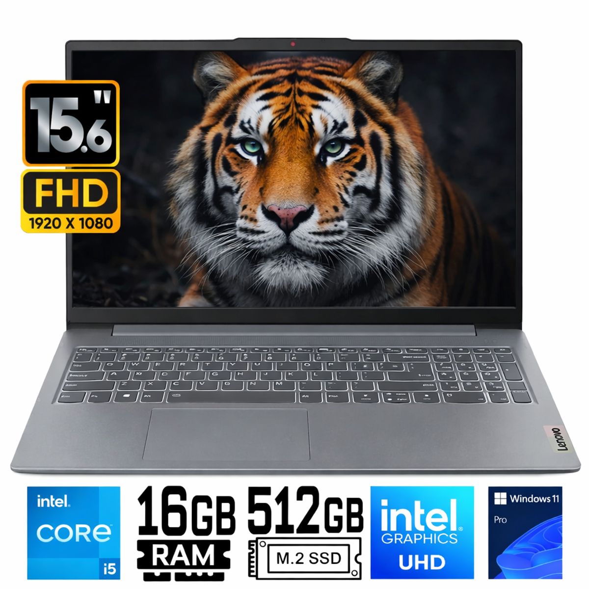 LENOVO - Laptop Lenovo IdeaPad Slim 3 15IAH8 Intel Core i5-12450H Ram 16Gb SSD 512Gb 15.6" FHD Win11 Pro
