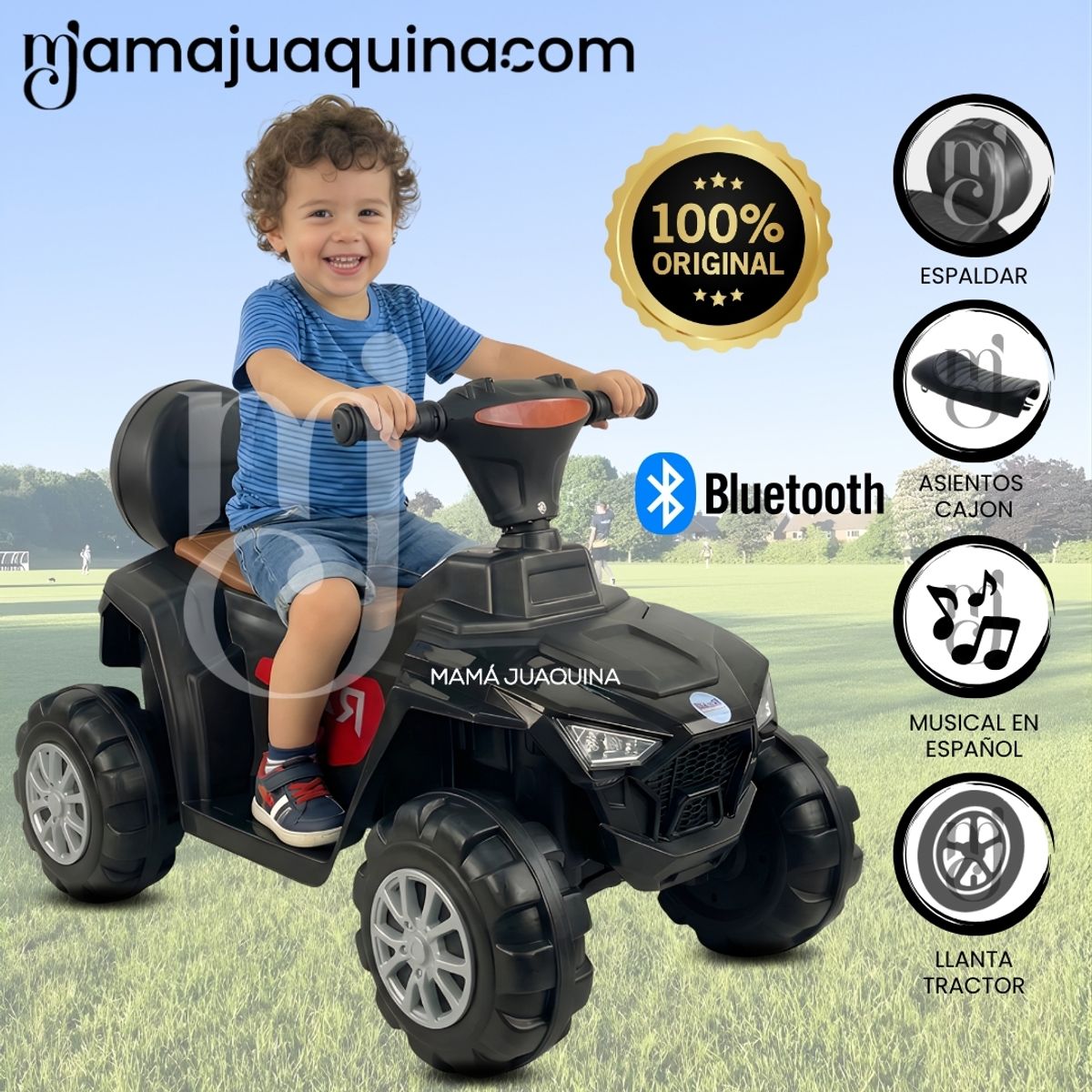 BABY - Correpasillo para Niños «QUADIX» Black