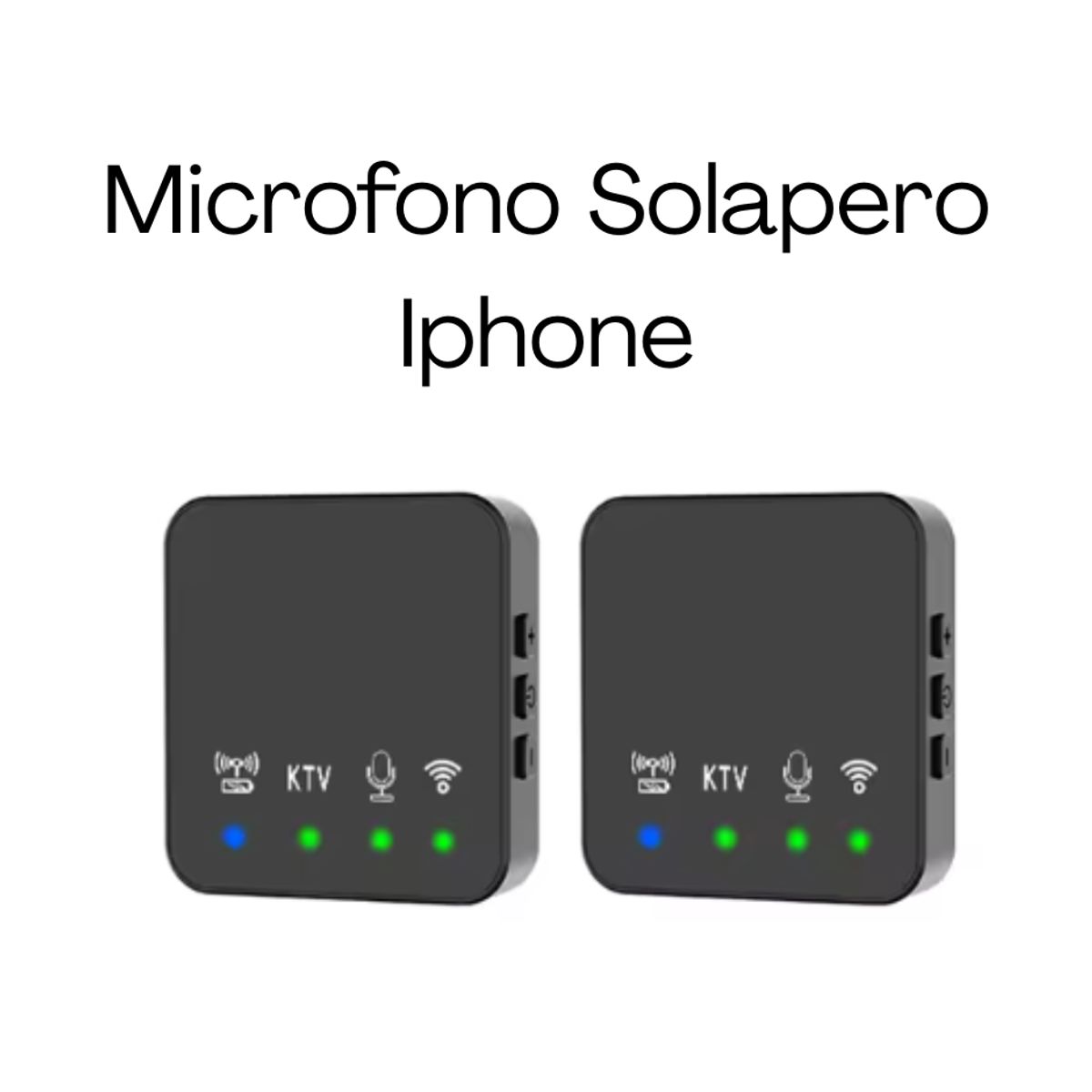 GENERICO - Micrófono Solapero Inalámbrico x2 Iphone R10