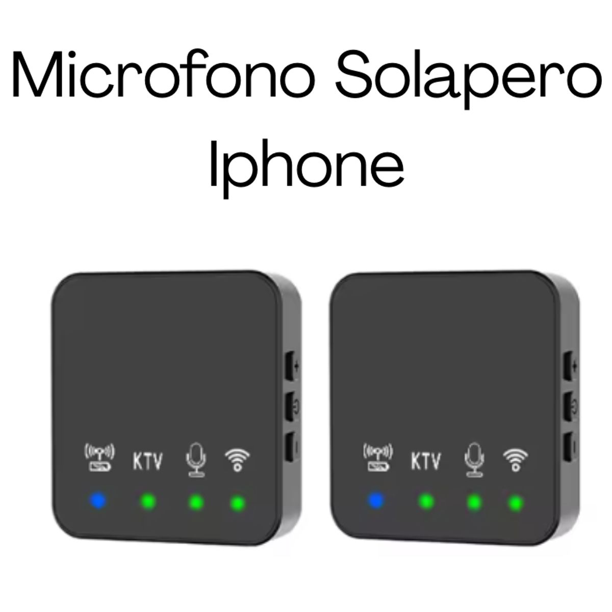 GENERICO - Micrófono Solapero Inalámbrico x2 Iphone R10