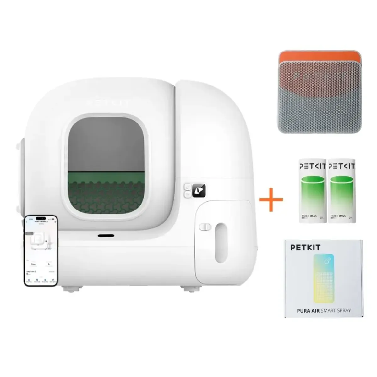 PETKIT - Arenero Automático PETKIT PuraMax 2 Premium – Pack Completo con Accesorios
