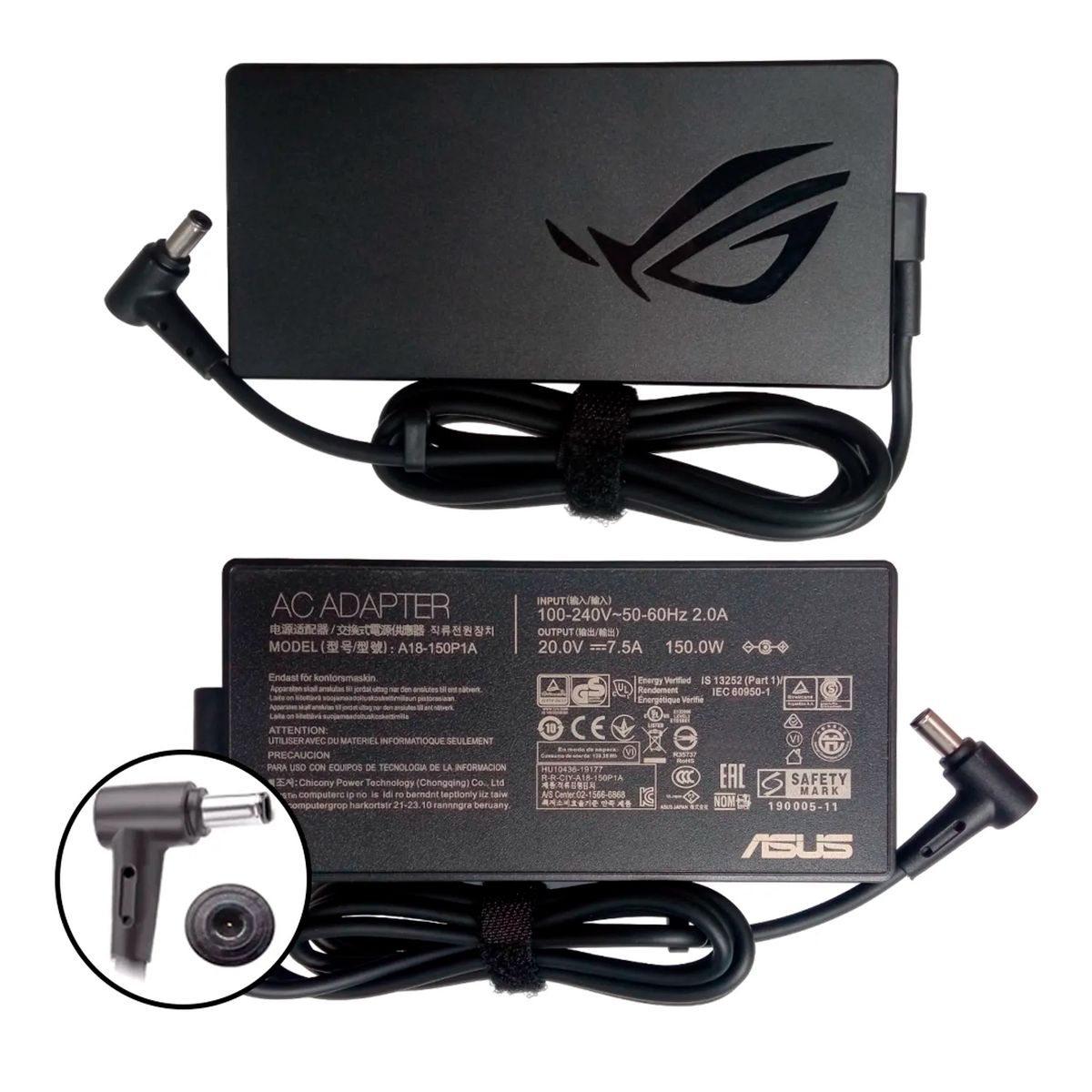ASUS - Cargador ASUS 150w 7-5a ORIGINAL NUEVO