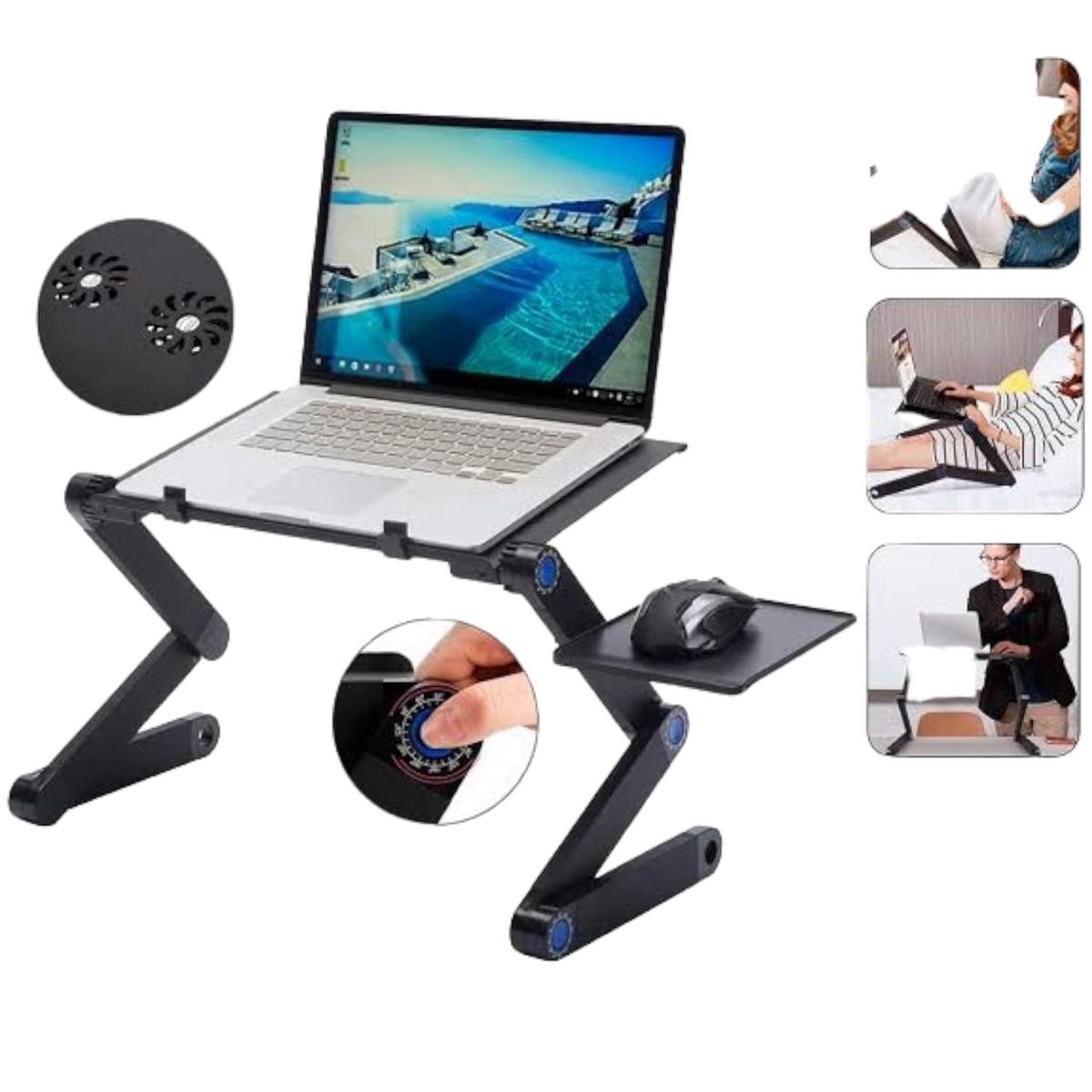 OEM - MESA DE ESCRITORIO GRADUABLE PARA LAPTOP MACBOOK CON BASE T8