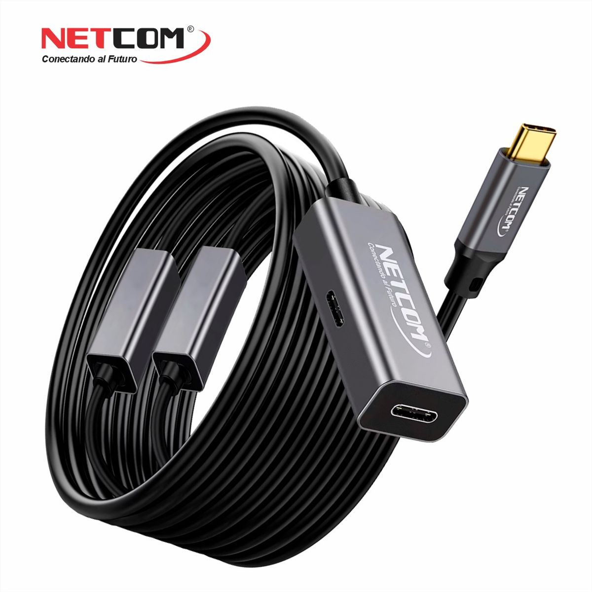 GENERICO - CABLE EXTENSION USB 3.2 GEN2 ACTIVA DE 15 MTS (5Gbps, 100W, 4K@60Hz)  -  NETCOM