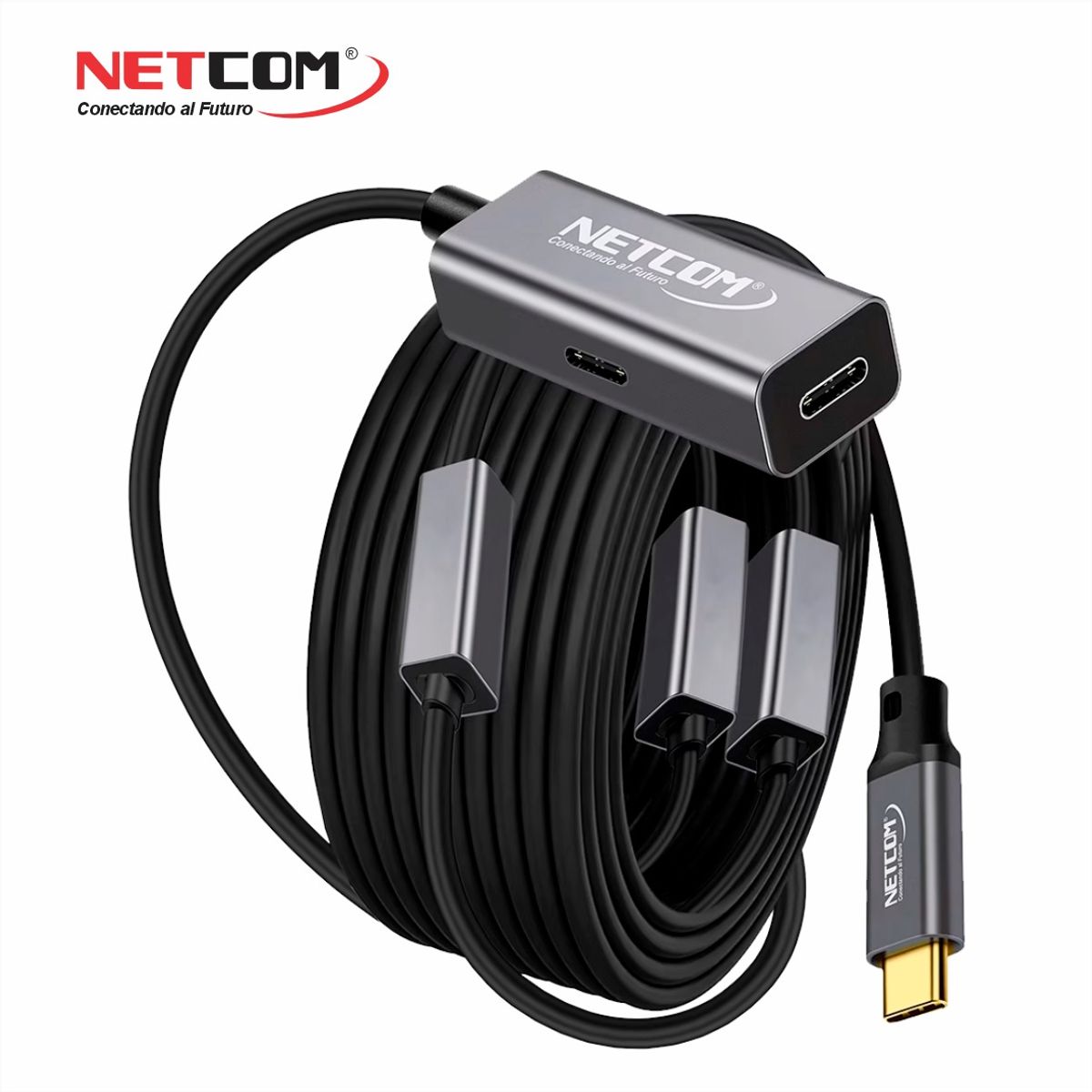 GENERICO - CABLE EXTENSION USB 3.2 GEN2 ACTIVA DE 20 MTS (5Gbps, 100W, 4K@60Hz)  -  NETCOM