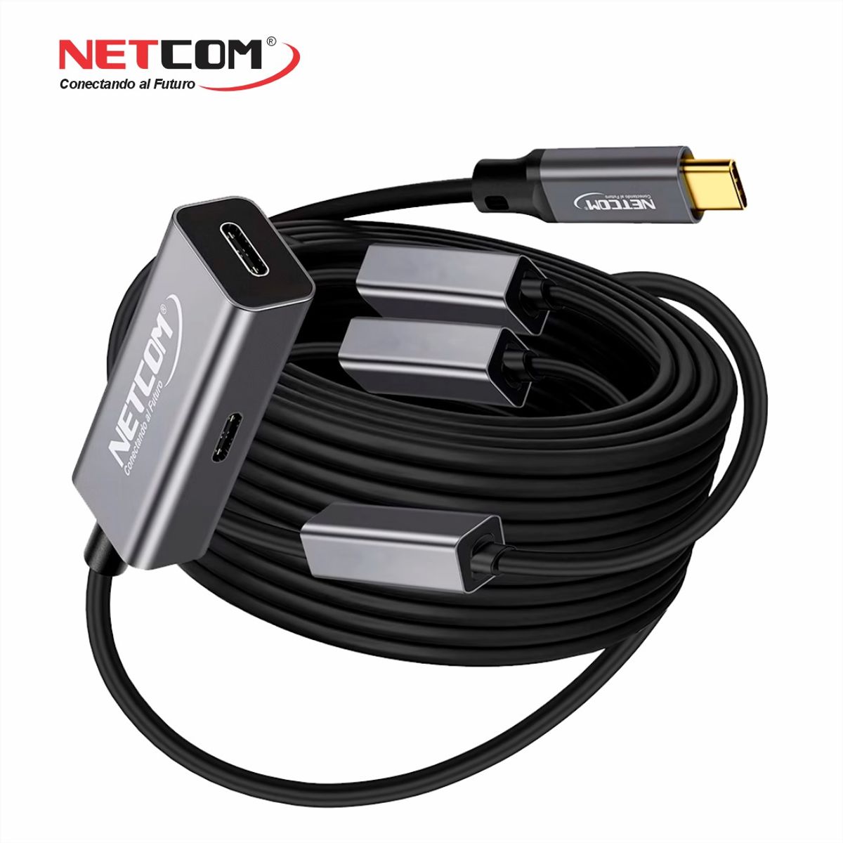 GENERICO - CABLE EXTENSION USB 3.2 GEN2 ACTIVA DE 20 MTS (5Gbps, 100W, 4K@60Hz)  -  NETCOM