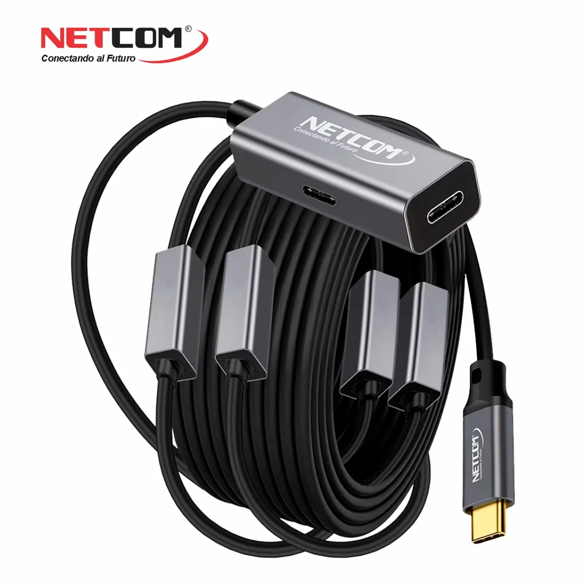 GENERICO - CABLE EXTENSION USB 3.2 GEN2 ACTIVA DE 30 MTS (5Gbps, 100W, 4K@60Hz)  -  NETCOM