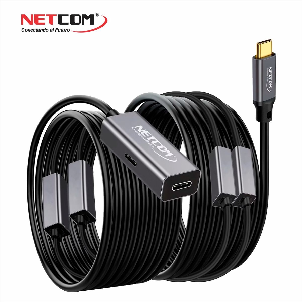 GENERICO - CABLE EXTENSION USB 3.2 GEN2 ACTIVA DE 30 MTS (5Gbps, 100W, 4K@60Hz)  -  NETCOM
