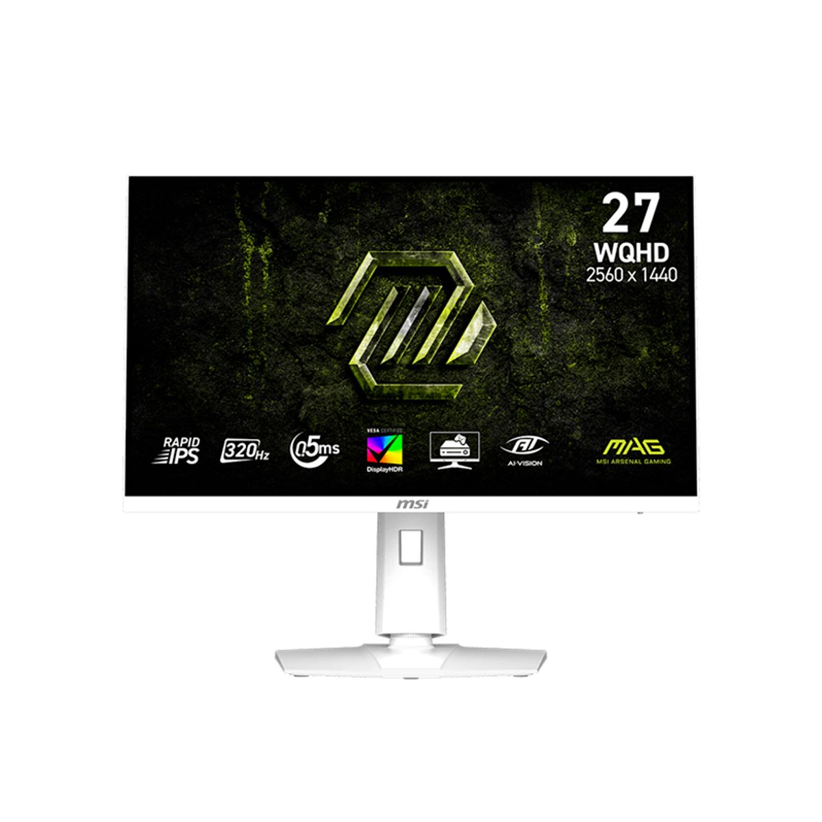 Msi - Monitor Plano Gamer MSI MAG 274QRFWX32 27 WQHD FAST IPS 320HZ 05MS HDMI DP