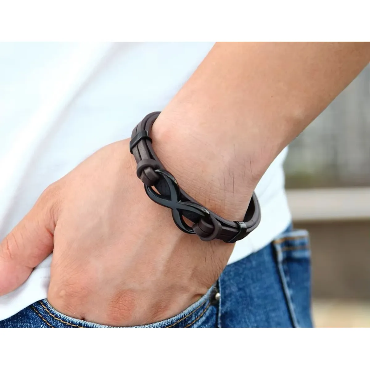 ARMUZ - Pulsera de Cuero - INFINITO