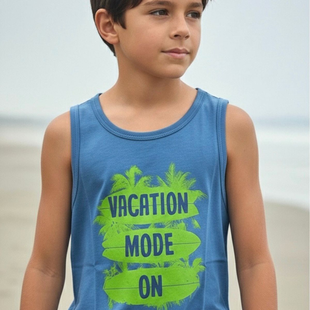 LE PETIT COMPANY - Polo Manga Cero Bividi Niño Algodón Vacation Mode Azul - ANG Kidz