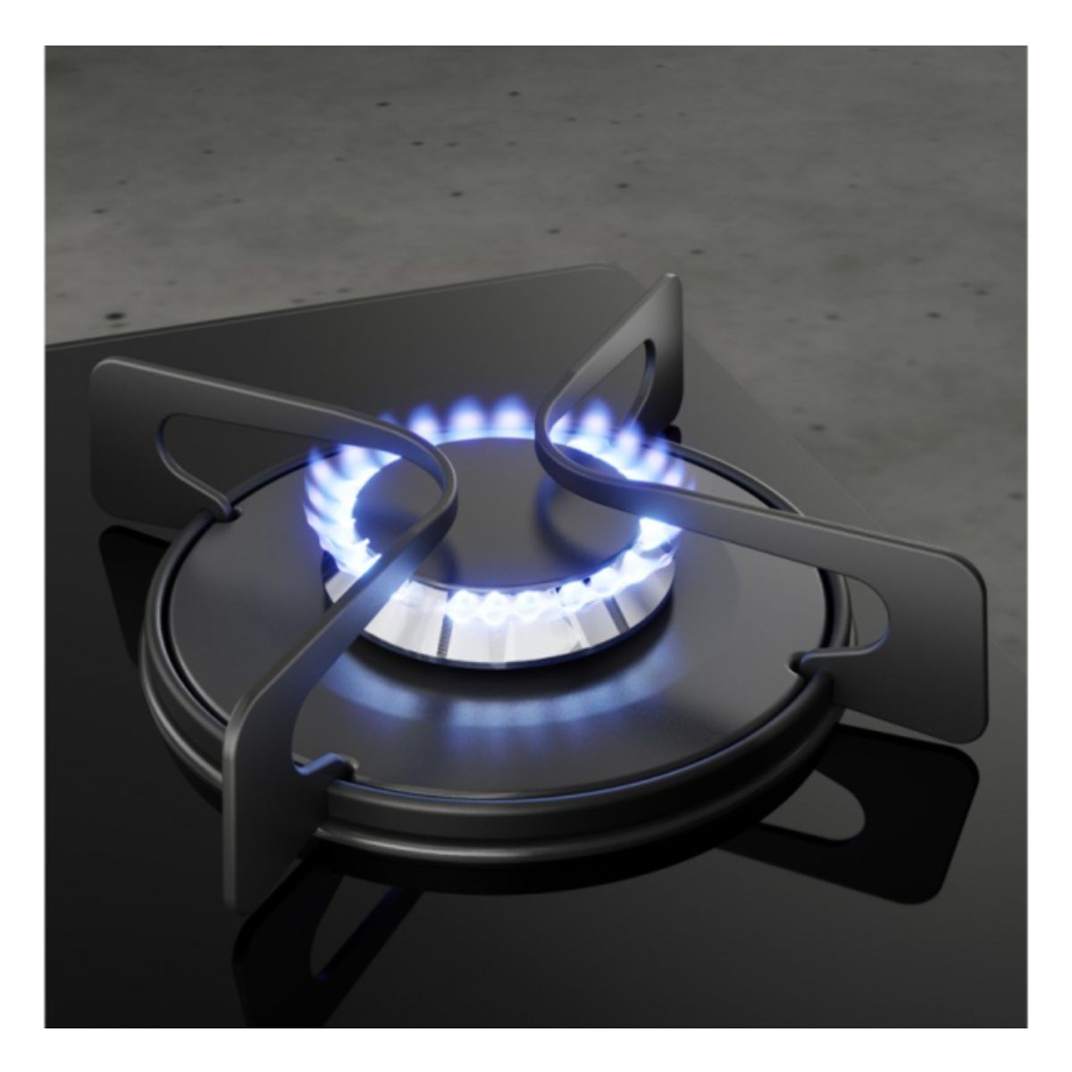 ELECTROLUX - Cocina Empotrable a Gas Electrolux ETGZ24F0EPUB 60 cm con 4 Hornillas y Vidrio Templado Negro
