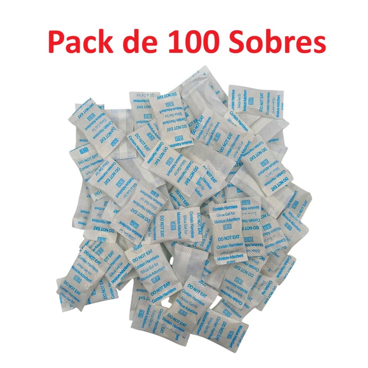 GENERICO - Silica Gel Sobre 0.5g x 100 sobres Original Sellada