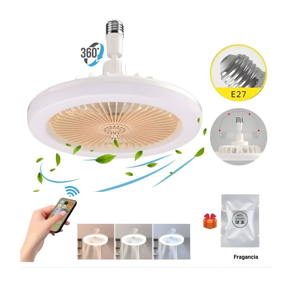 ROHS - FOCO VENTILADOR LED MULTIFUNCIONAL