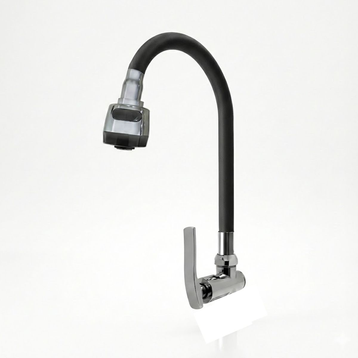 Llave Caño Negro De Lavadero de Cocina Pico de Ganzo Flexible Para Pared C&A, marca C&A - Foto Principal
